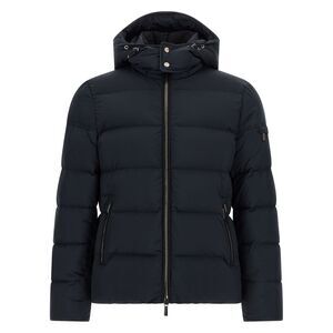 Moorer Men 'Brett' - 'Acqua' Line Bomber Jacket